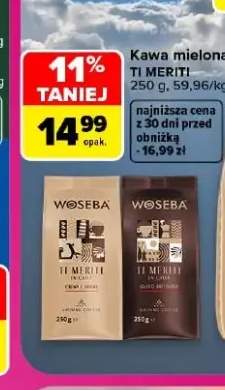Kawa mielona Woseba Ti Meriti Crema e Aroma +1 wariant