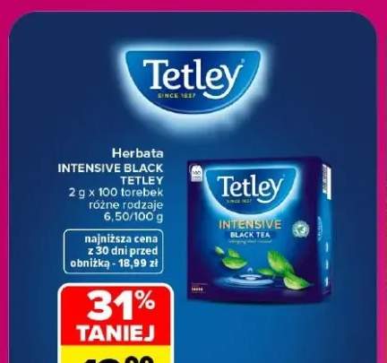 Herbata Intensive Black Tetley