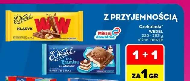 Czekolada WW Klasyk E.Wedel +1 wariant