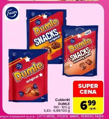 Cukierki Dumle Snacks Original +2 warianty