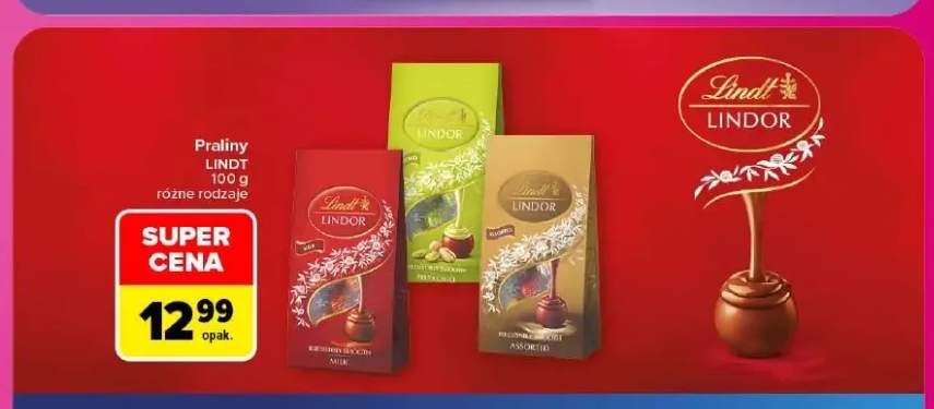 Praliny Lindt Lindor Milk +2 warianty