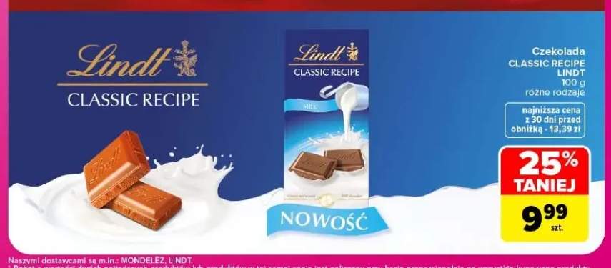 Czekolada Classic Recipe Lindt