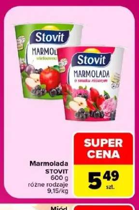 Marmolada o smaku różanym Stovit +1 wariant
