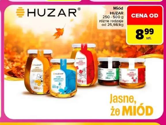 Miód nektarowy wielokwiatowy Huzar +3 warianty