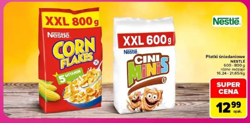 Płatki śniadaniowe Corn Flakes Nestlé +1 wariant