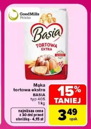 Mąka tortowa ekstra typ 405 Basia