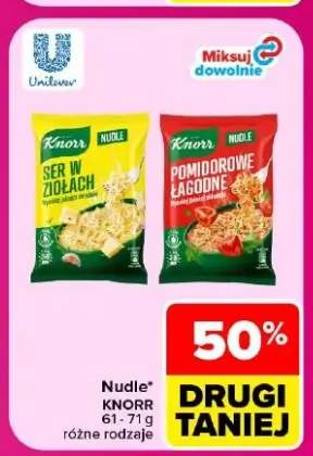 Nudle pomidorowe łagodne Knorr +1 wariant