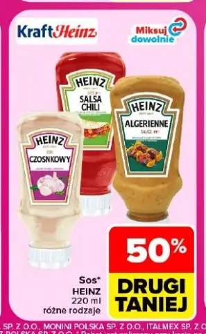Sos czosnkowy Heinz +2 warianty