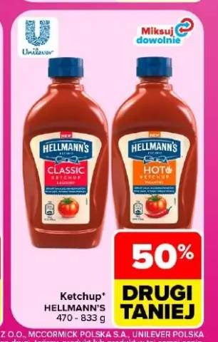 Ketchup Classic łagodny Hellmann's +1 wariant