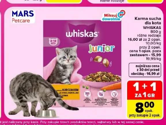 Karma sucha dla kota Whiskas