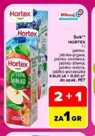 Sok Hortex jabłko +5 wariantów