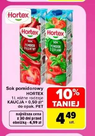 Sok pomidorowy pikantny Hortex +1 wariant