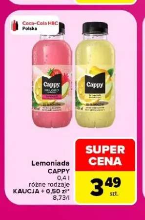 Lemoniada zero cukru Cappy +1 wariant