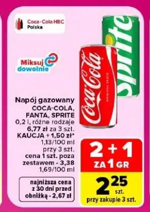 Napój gazowany Coca-Cola +2 warianty