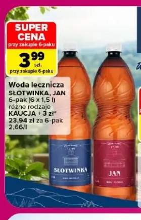Woda niegazowana lecznicza Słotwinka 6-pak +1 wariant