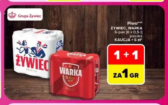 Piwo Żywiec 6-pak +1 wariant