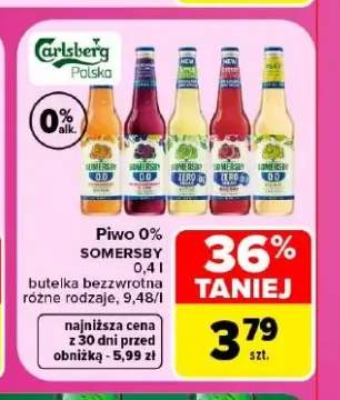 Piwo bezalkoholowe Somersby Mandarin +4 warianty