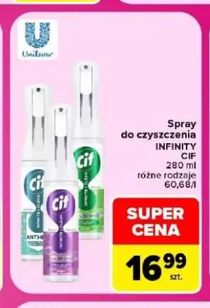 Spray do czyszczenia Infinity Cif