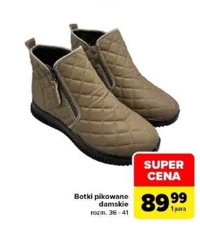 Botki pikowane damskie