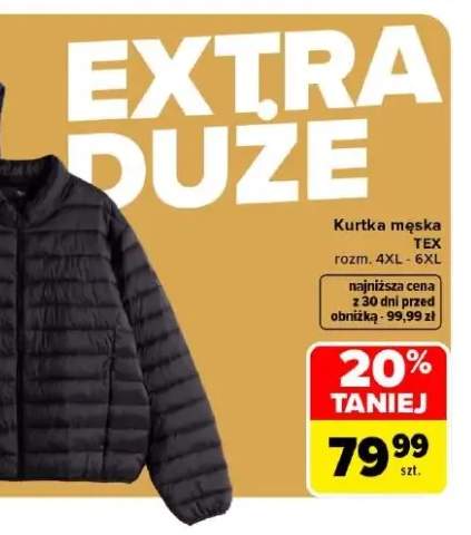Kurtka męska TEX rozm. 4XL - 6XL
