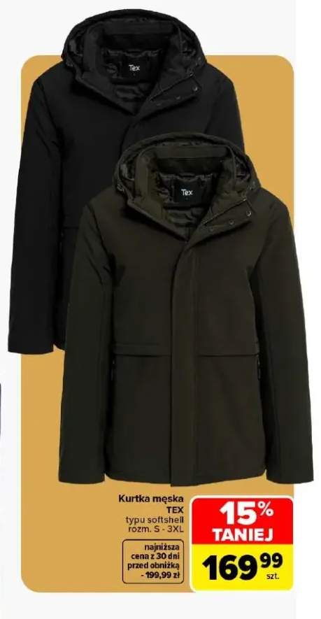 Kurtka męska typu softshell TEX