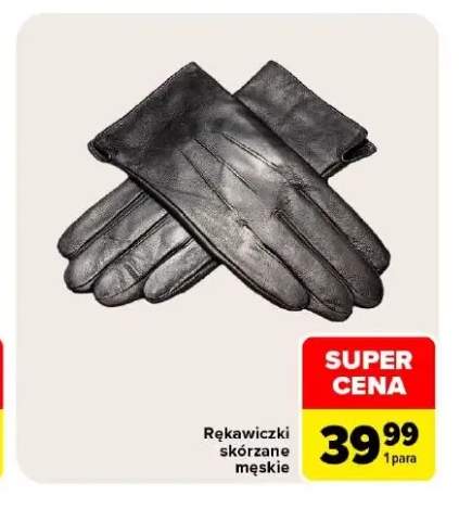 Rękawiczki skórzane męskie