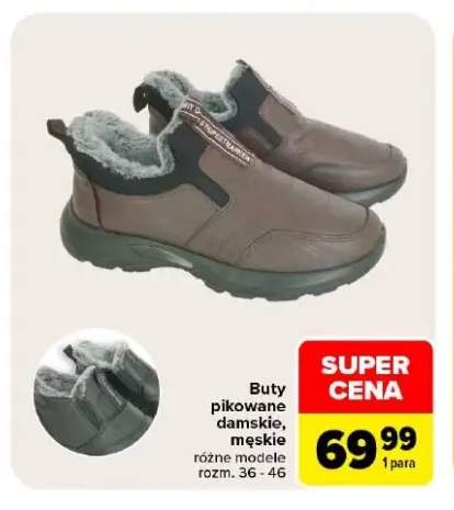 Buty pikowane damskie męskie