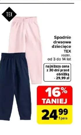 Spodnie dresowe dziecięce TEX