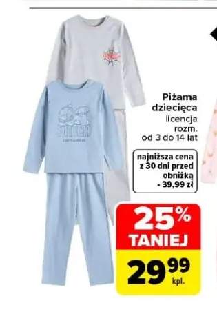 Piżama dziecięca licencja TEX