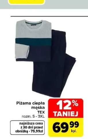 Piżama ciepła męska TEX