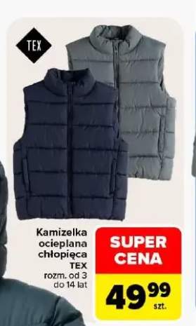 Kamizelka ocieplana chłopięca TEX
