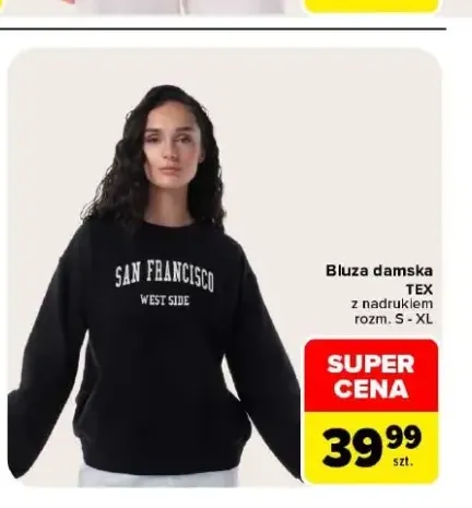 Bluza damska TEX z nadrukiem