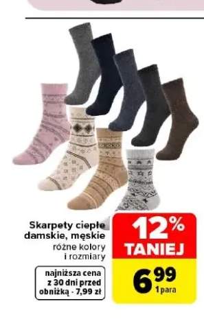 Skarpety ciepłe męskie +1 wariant