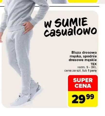 Spodnie dresowe męskie TEX +1 wariant