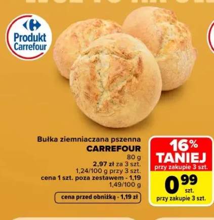 Bułka ziemniaczana pszenna Carrefour