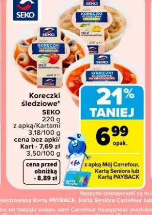 Koreczki śledziowe w oleju Seko