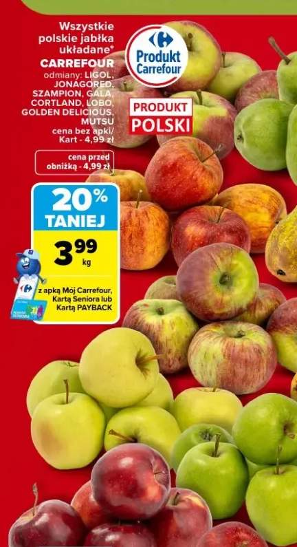 Jabłka Ligol Carrefour