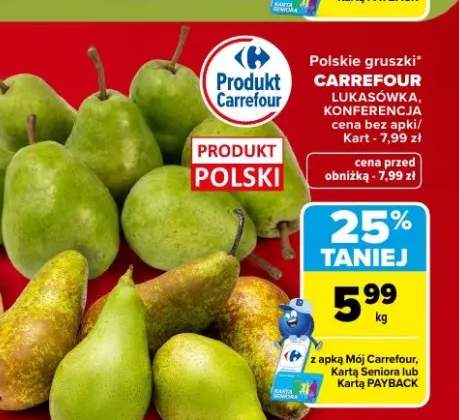 Gruszki Lukasówka Carrefour