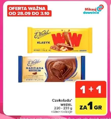 Czekolada Klasyk WW E.Wedel +1 wariant