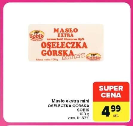 Masło ekstra mini Osełeczka Górska Sobik