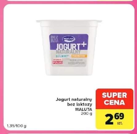 Jogurt naturalny bez laktozy Maluta