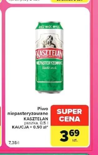 Piwo niepasteryzowane Kasztelan
