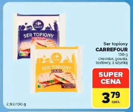 Ser topiony Carrefour cheddar +3 warianty
