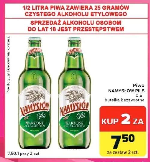 Piwo Namysłów Pils