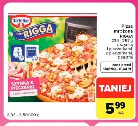 Pizza mrożona Rigga z salami Dr. Oetker +2 warianty