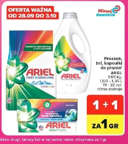 Kapsułki do prania Ariel Allin1 Pods +2 warianty
