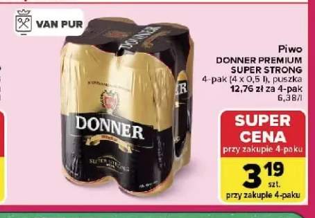 Piwo Donner Premium Super Strong 4-pak