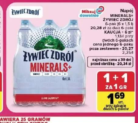 Napój Minerals+ Żywiec Zdrój 6-pak