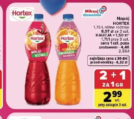 Napój Hortex jabłko pomarańcza marakuja +1 wariant