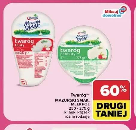 Twaróg tłusty klinek Mazurski Smak +1 wariant